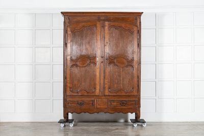 Large 19thC French Oak Armoire