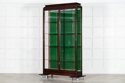 19thC English Mahogany Glazed Display Cabinet 19thC English Mahogany Glazed Display Cabinet