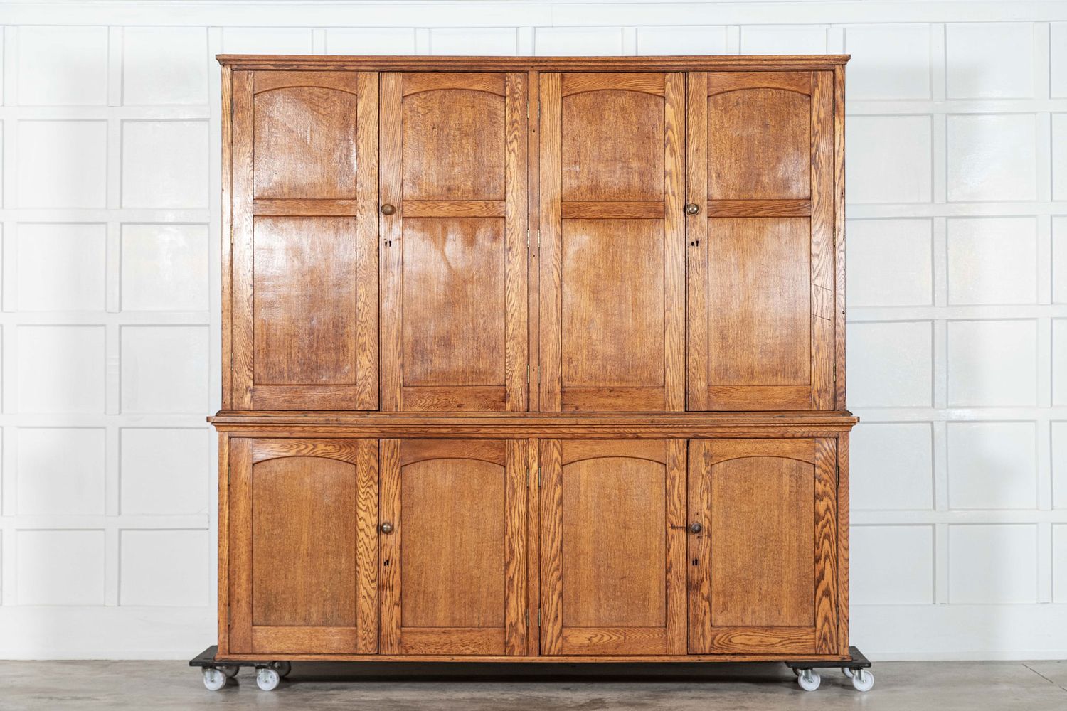 Monumental English Oak Housekeepers Cupboard