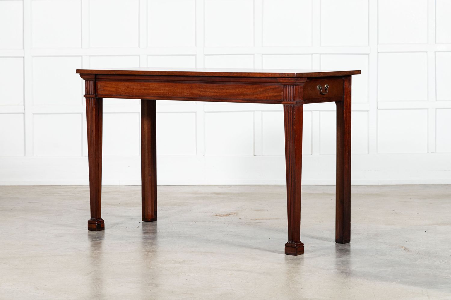 19thC English Mahogany Console Table