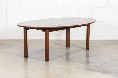 Large 19thC English Cherry Oval Dining Table