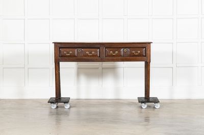 George III English Vernacular Oak Dresser Base George III English Vernacular Oak Dresser Base