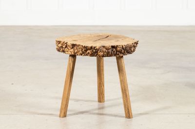 French Elm Side Table