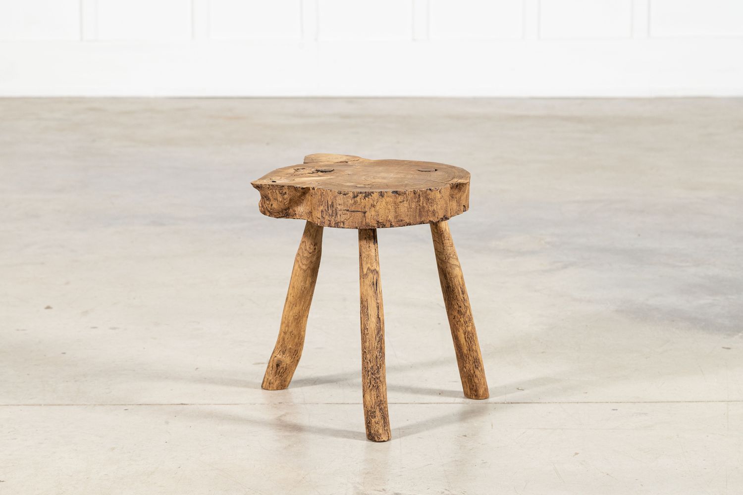 French Elm Side Table