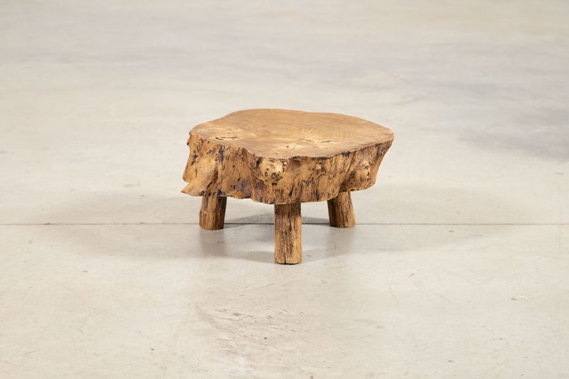 French Elm Side Table