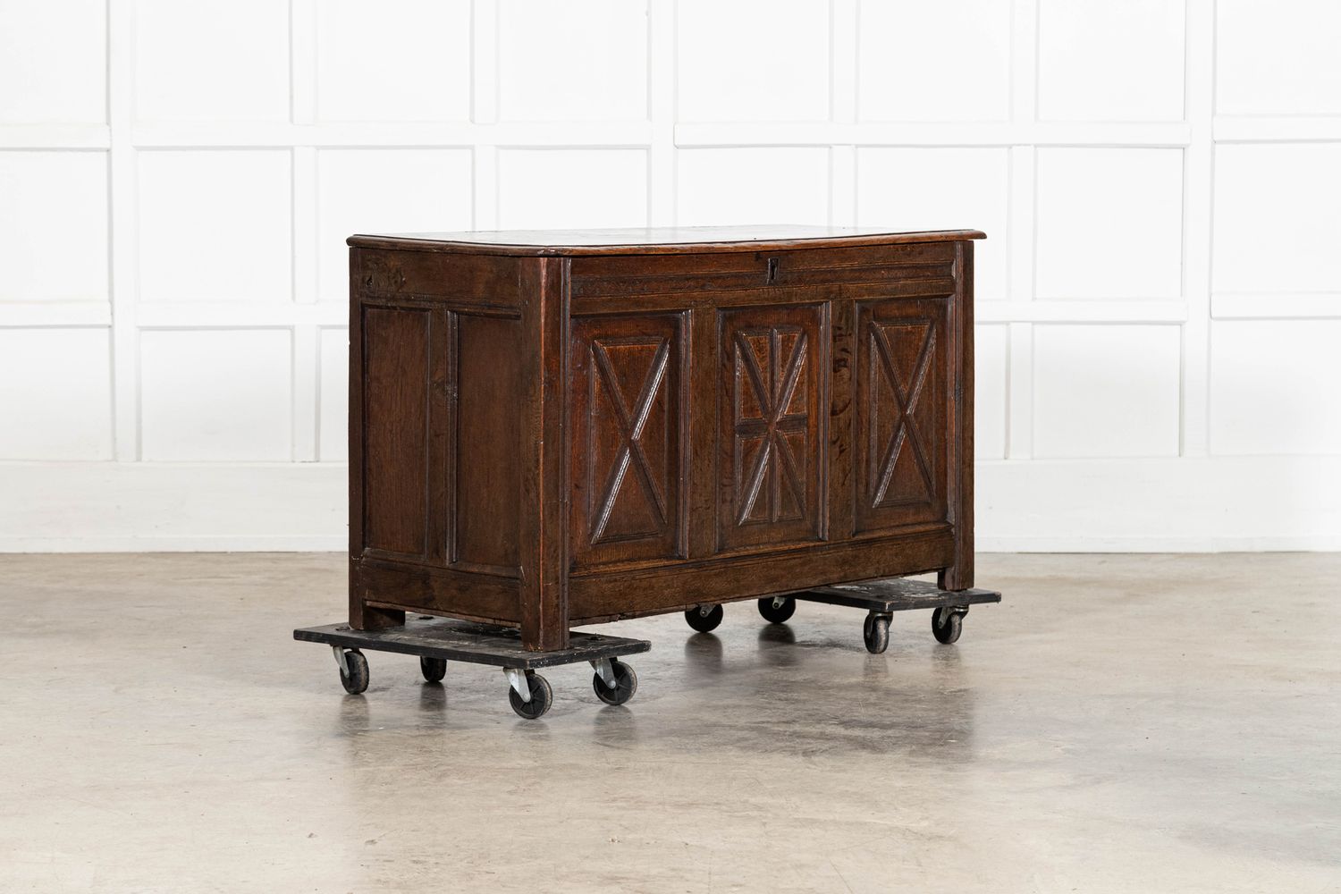 English Georgian Oak Coffer English Georgian Oak Coffer