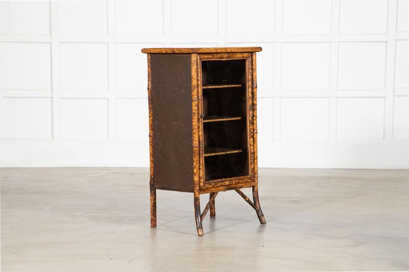 English 19thC Bamboo Lacquer Glazed Cabinet English 19thC Bamboo Lacquer Glazed Cabinet