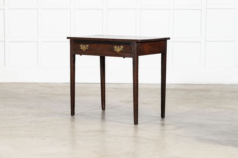 Georgian English Oak Side Table Georgian English Oak Side Table