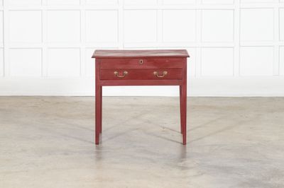 Georgian English Painted Oak Side Table
