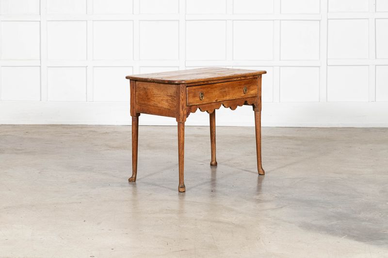 English 18thC Pine Low Boy Side Table English 18thC Pine Low Boy Side Table
