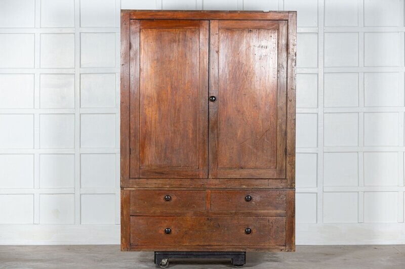 Large Irish Pine Housekeepers Cupboard/Armoire