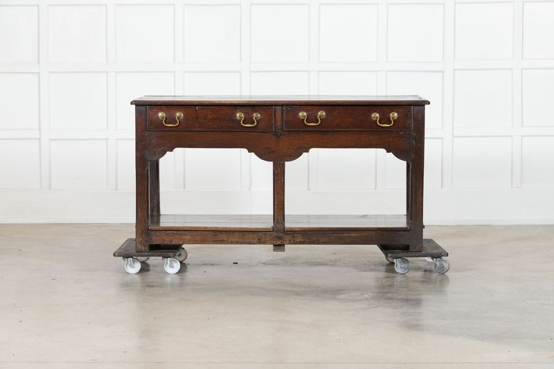 18thC English Oak Dresser Base 18thC English Oak Dresser Base