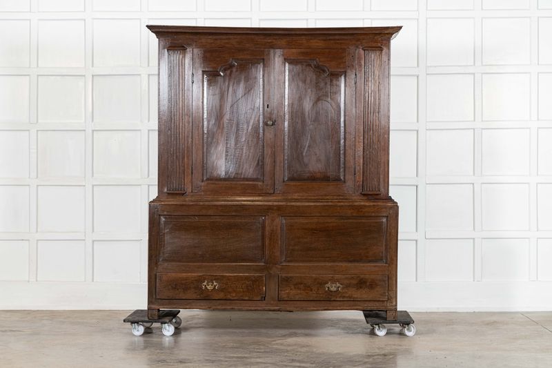 Large 18thC English Oak Livery Cupboard Large 18thC English Oak Livery Cupboard