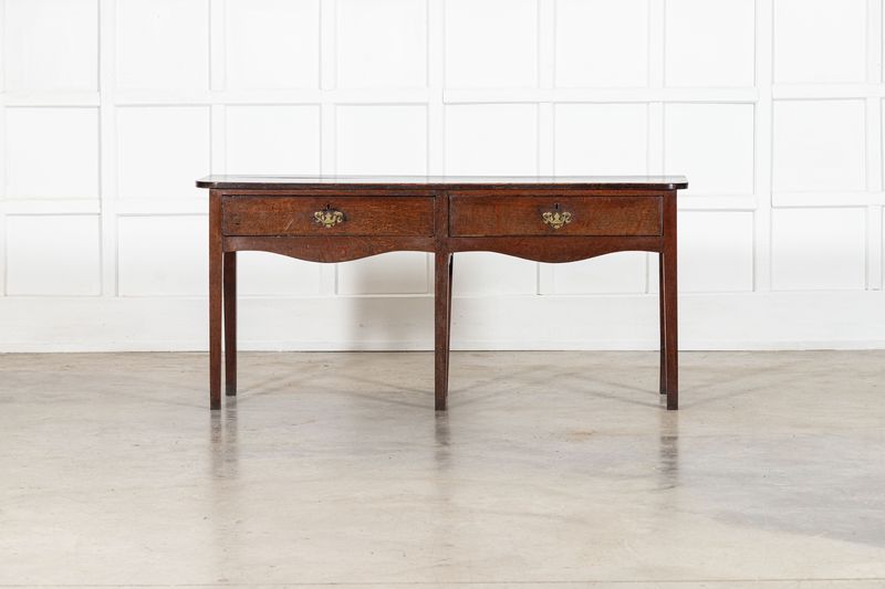 18thC English Country Oak Dresser Base 18thC English Country Oak Dresser Base
