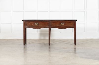 18thC English Country Oak Dresser Base