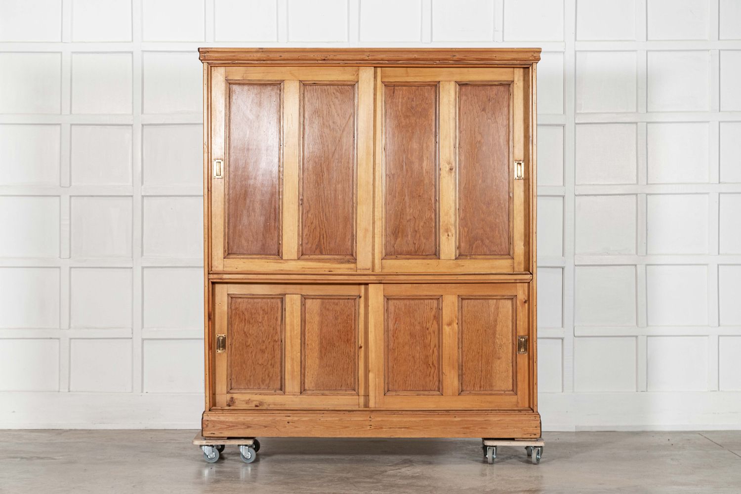 Large 19thC English Pine Housekeepers Cabinet Large 19thC English Pine Housekeepers Cabinet