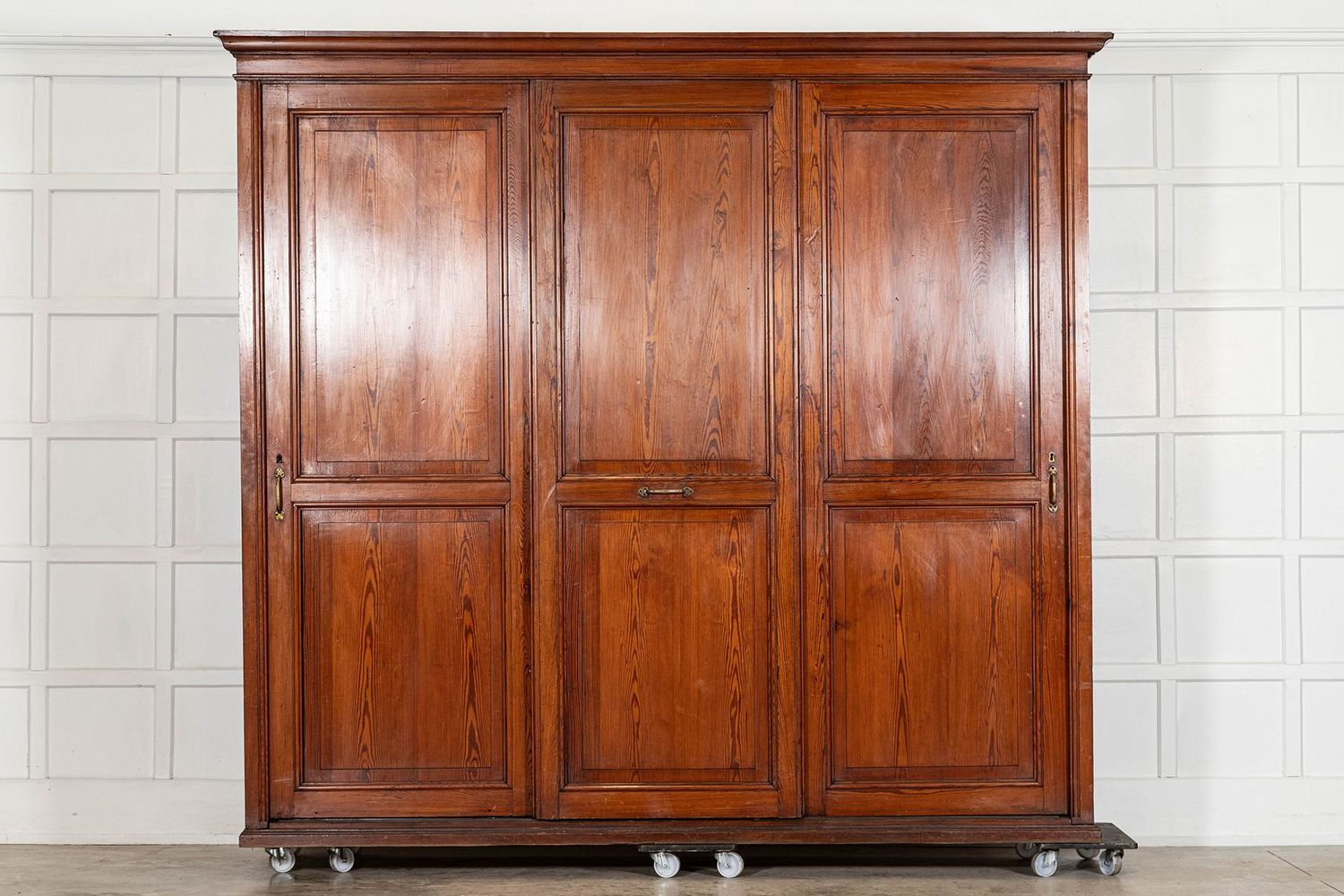 Monumental 19thC English Pine Housekeepers Cupboard Monumental 19thC English Pine Housekeepers Cupboard