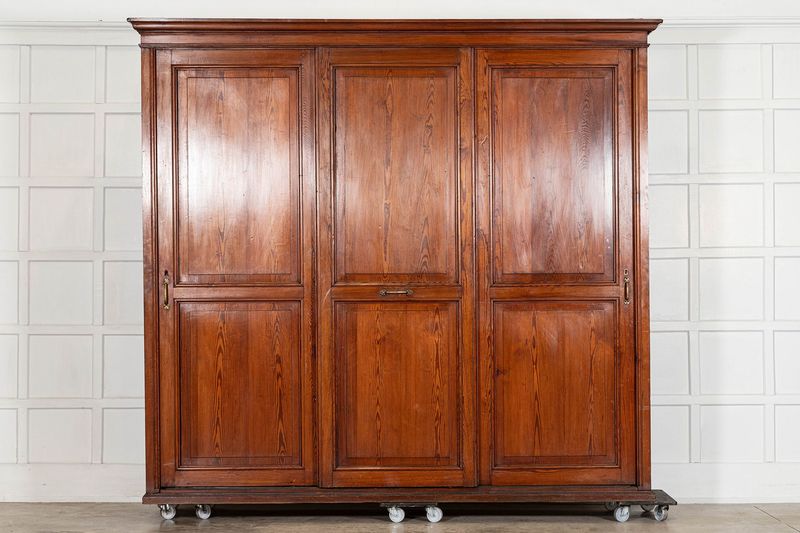 Monumental 19thC English Pine Housekeepers Cupboard Monumental 19thC English Pine Housekeepers Cupboard
