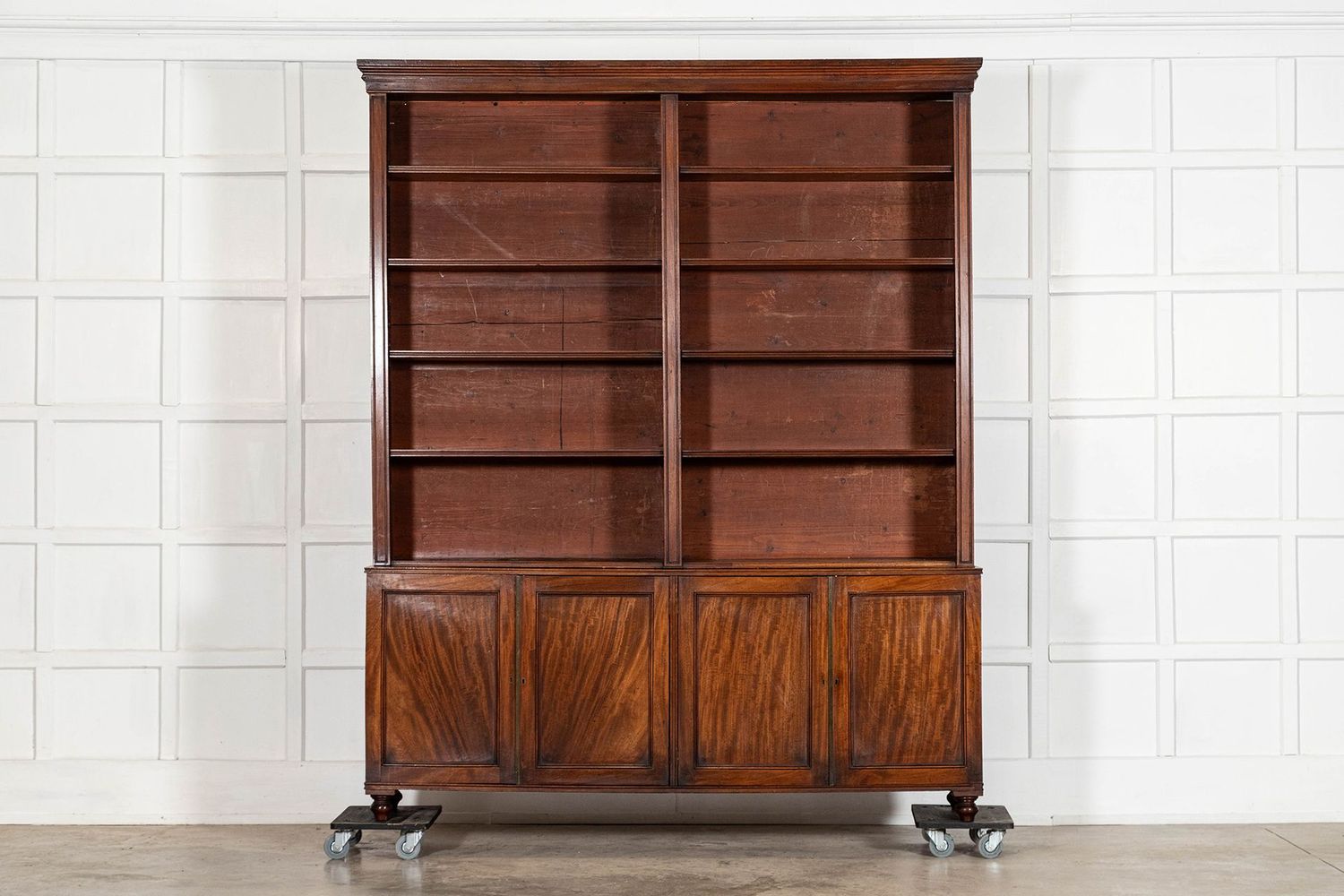 Large 19thC English Mahogany Library Bookcase Large 19thC English Mahogany Library Bookcase