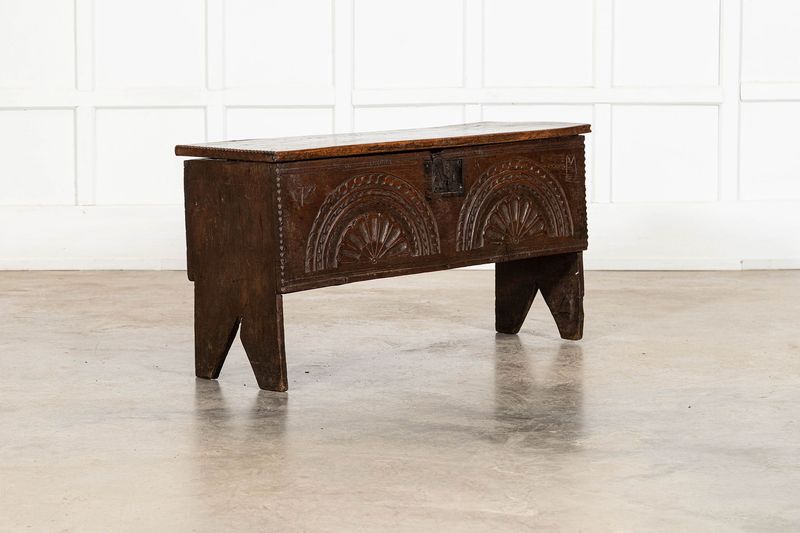 17thC English Oak Coffer 17thC English Oak Coffer