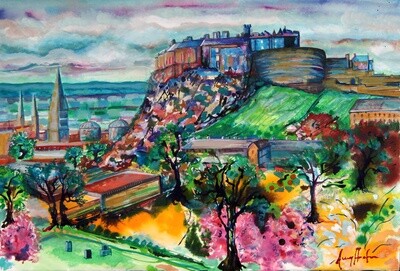 Edinburgh Castle in Springtime