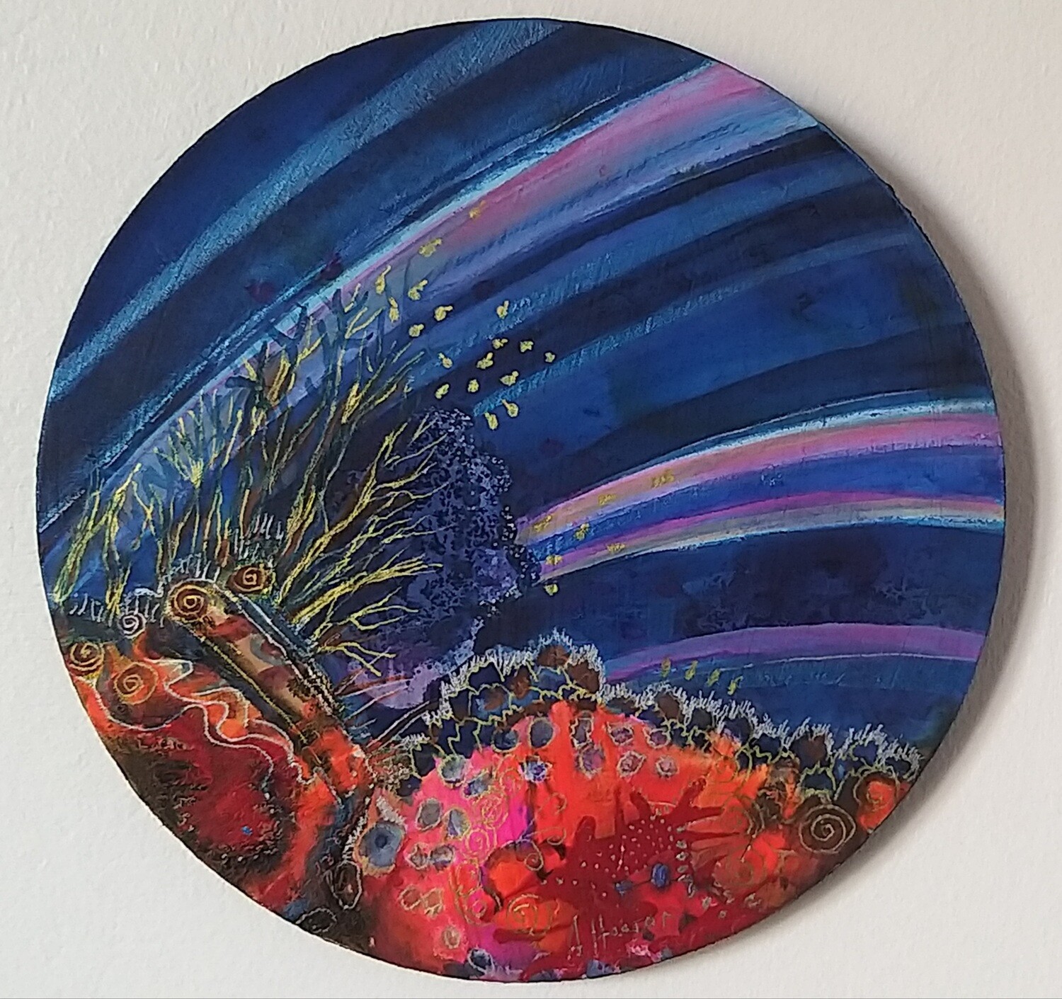 Shimmery Shell Coral painting
