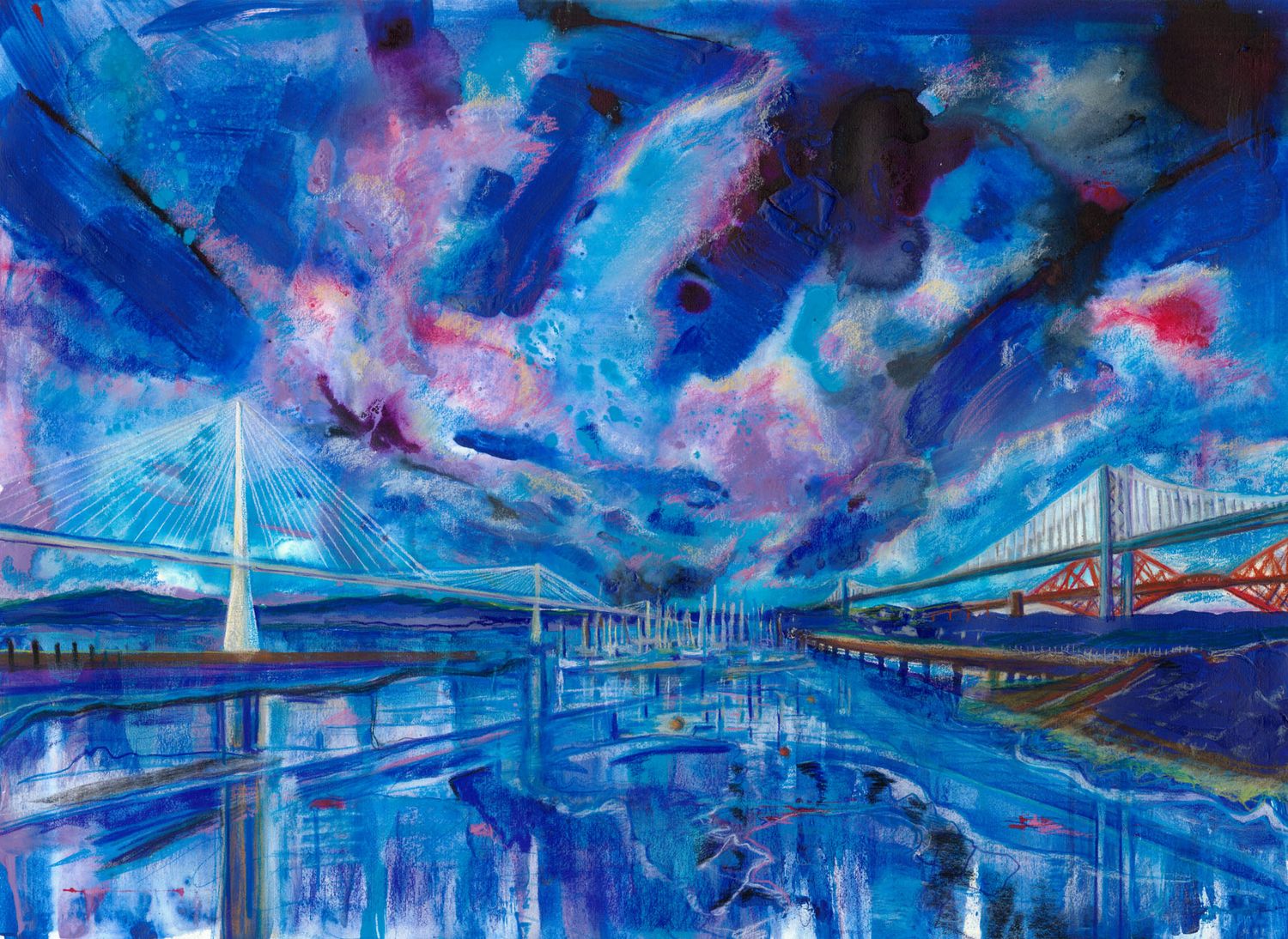 Three Bridges Giclee print