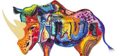 Rhino Giclee Print
