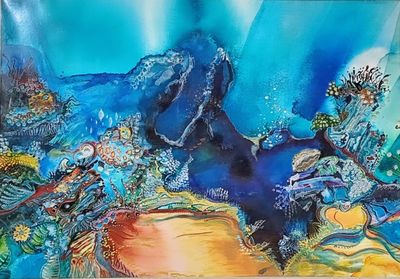 At the edge of the abyss Giclee print