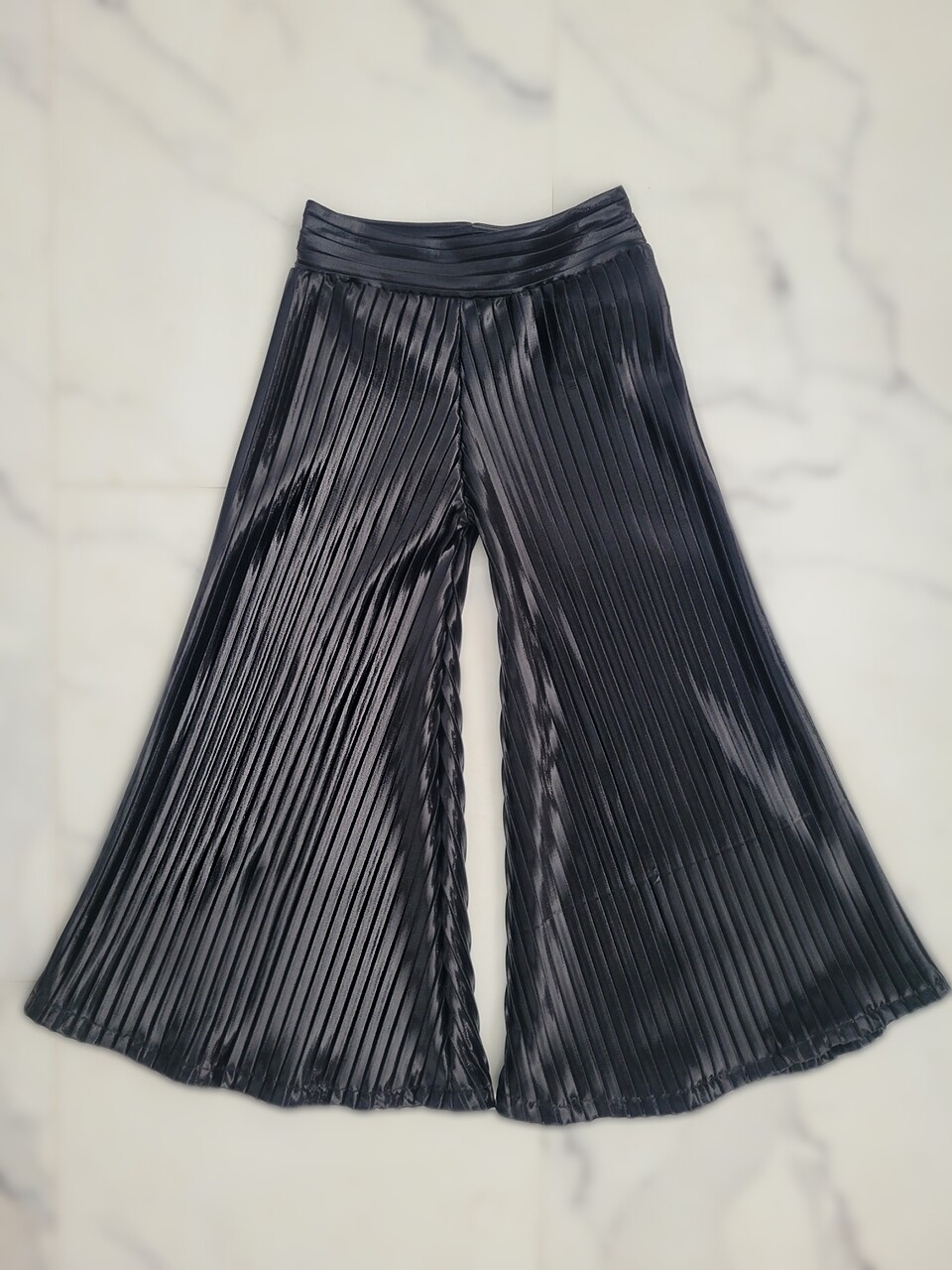 Noir Pleated Palazzo Pant