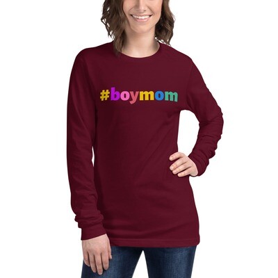 #boymom multi-color - Long Sleeve Tee