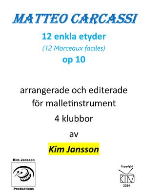 Carcassi 12 enkla etyder för marimba Carcassi 12 enkla etyder för marimba