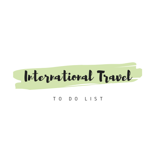International Travel Checklist
