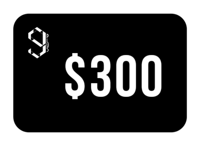Deposit of $300