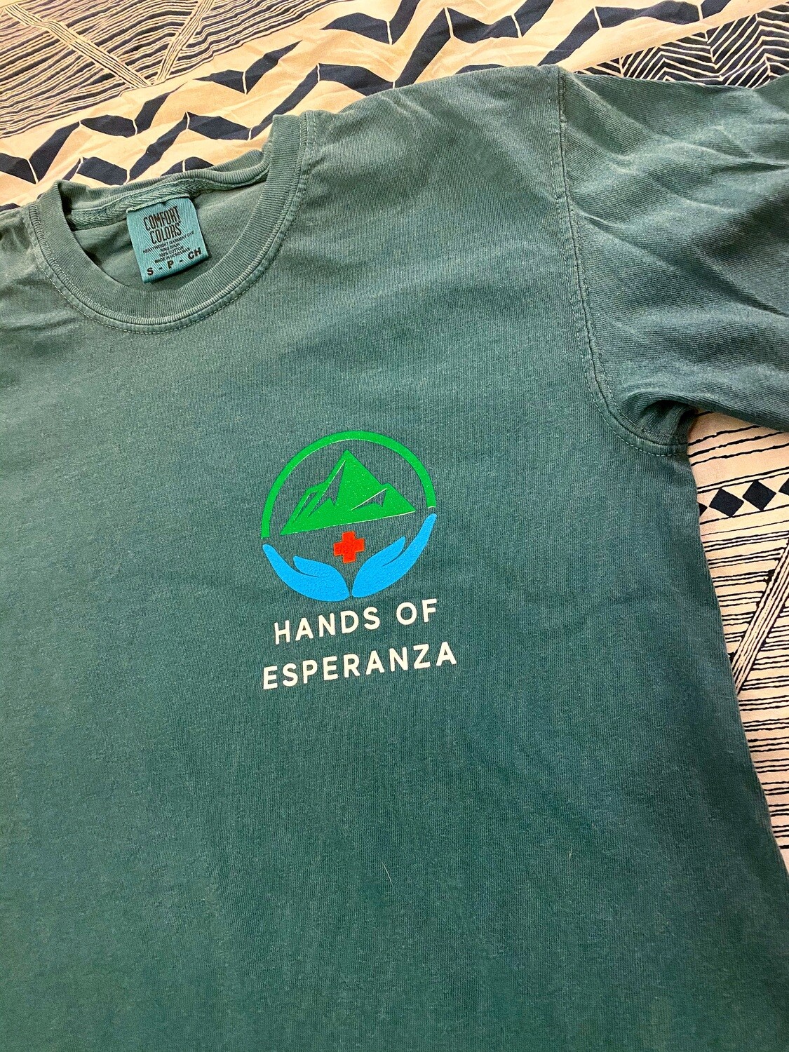 Aqua Short Sleeve T-Shirt w/ Quote