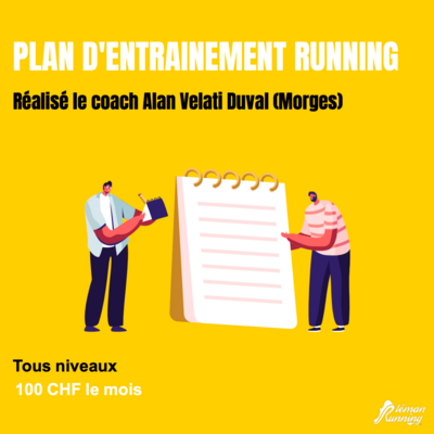 Plan personnalisé 1 mois avec Alan Velati coach à Morges