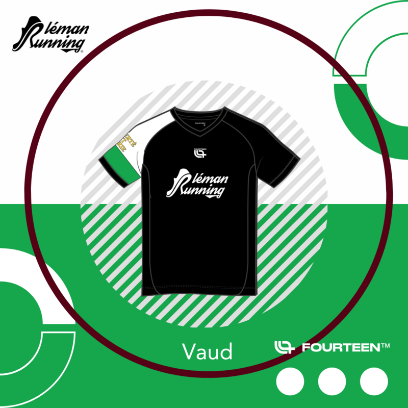 T-Shirt Léman Running Noir - Vaud T-Shirt Léman Running Noir - Vaud