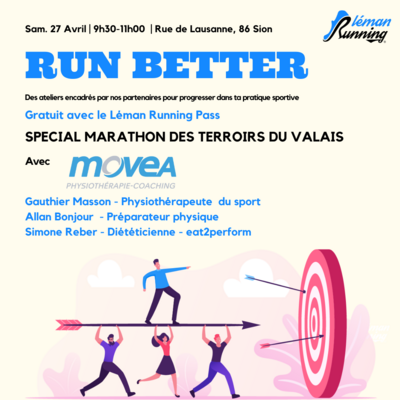 Run Better special Marathon des terroirs du Valais - Samedi 27 Avril