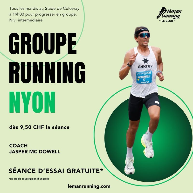 Léman Running Club Nyon - Mardi soir avec Jasper