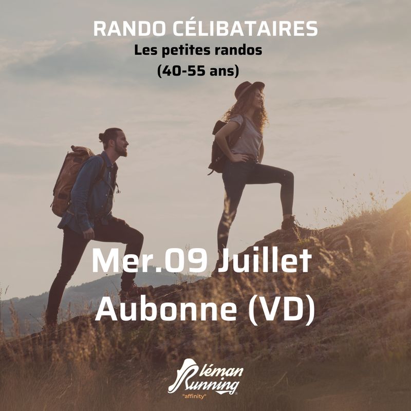 Rando Célibataires- Petites randos - Mercredi 09 juillet. 40-55 ans -Arboretum - Aubonne