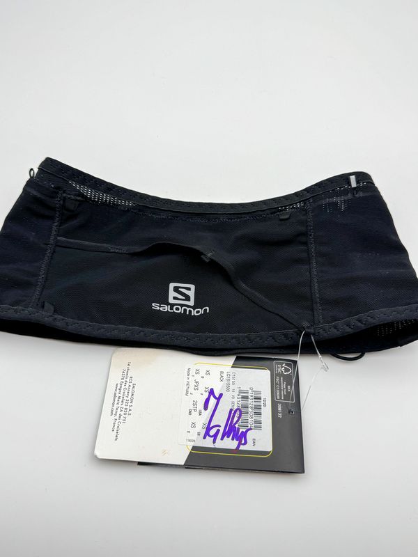Ceinture Trail Salomon -Sense Pro Belt noire, taille XS - signée par Maude Madthy