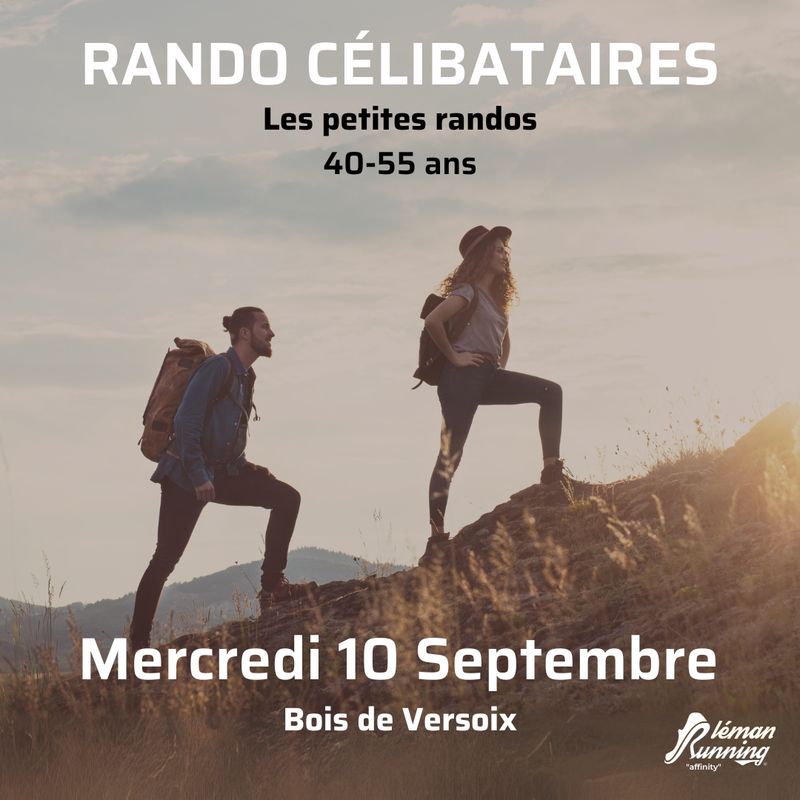 Rando Célibataires- Les Petites randos - Mercredi 10 Septembre. 40-55 ans -Bois de Versoix - Aubonne