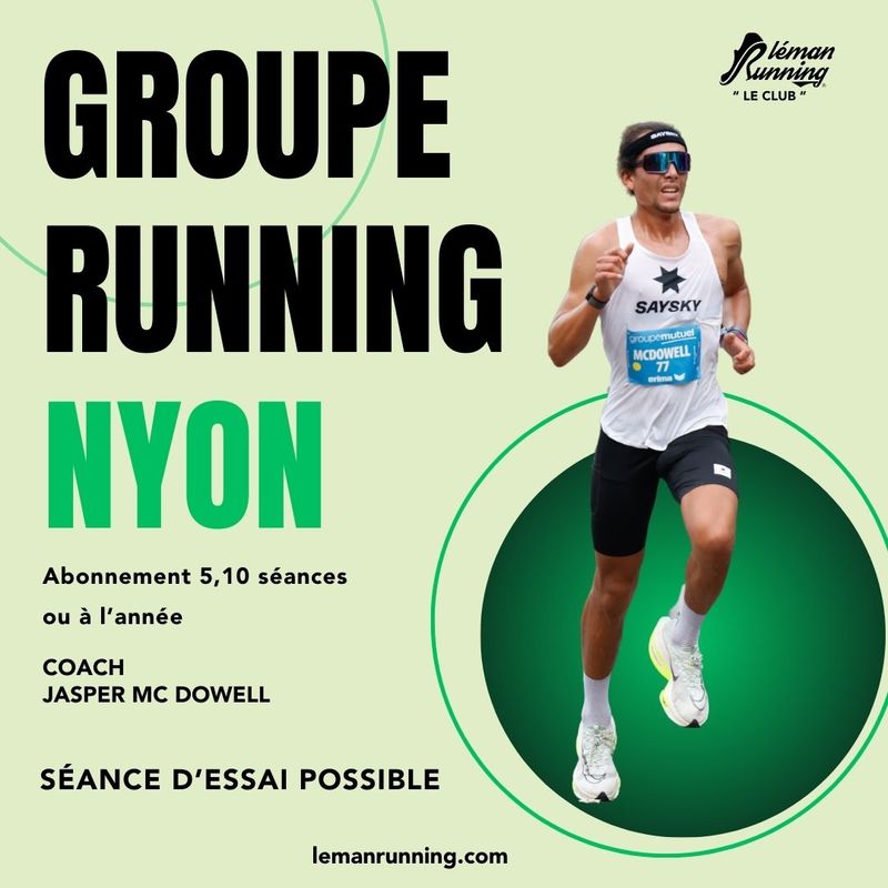 Léman Running Club Nyon - Tuesday evening with Jasper Léman Running Club Nyon - Mardi soir avec Jasper