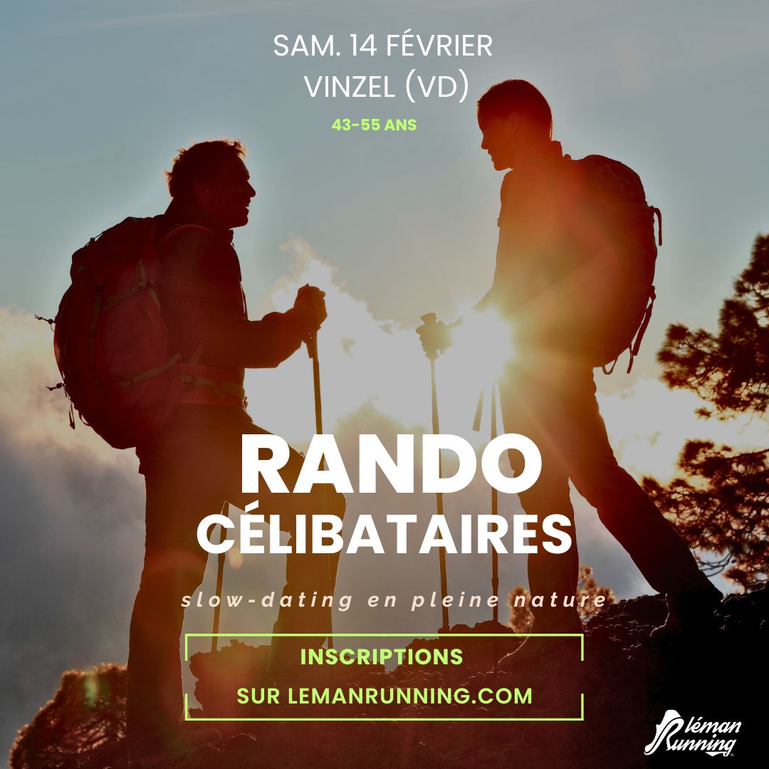 Rando Célibataires- Léman Running Affinity - Samedi 14 Février. 43-55 ans -Vinzel Rando Célibataires- Léman Running Affinity - Samedi 14 Février. 43-55 ans -Vinzel