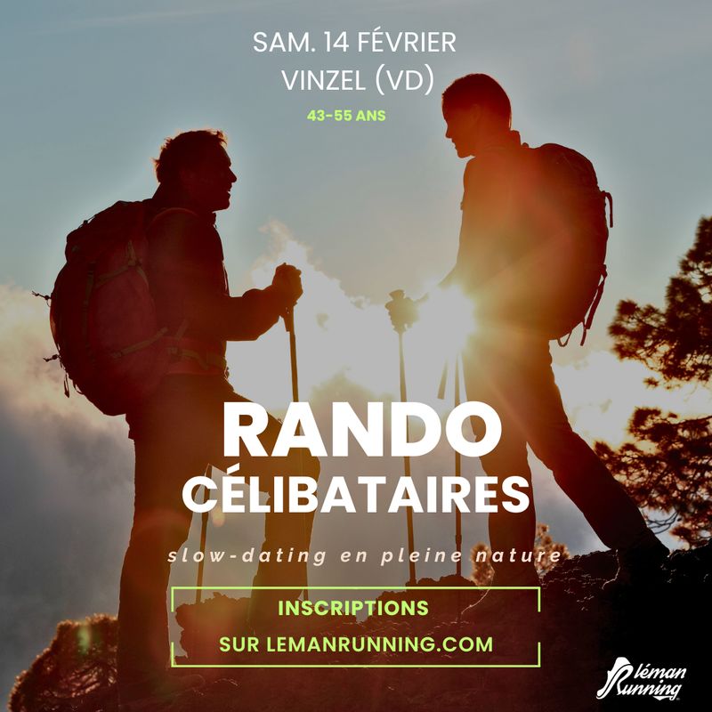 Rando Célibataires- Léman Running Affinity - Samedi 14 Février. 43-55 ans -Vinzel Rando Célibataires- Léman Running Affinity - Samedi 14 Février. 43-55 ans -Vinzel
