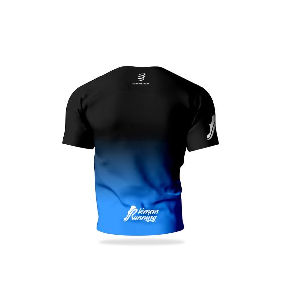 T-Shirt Léman Running Black & Blue.