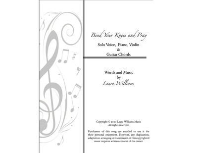 Bend Your Knees And Pray (in the key of E) (Sheet-music)