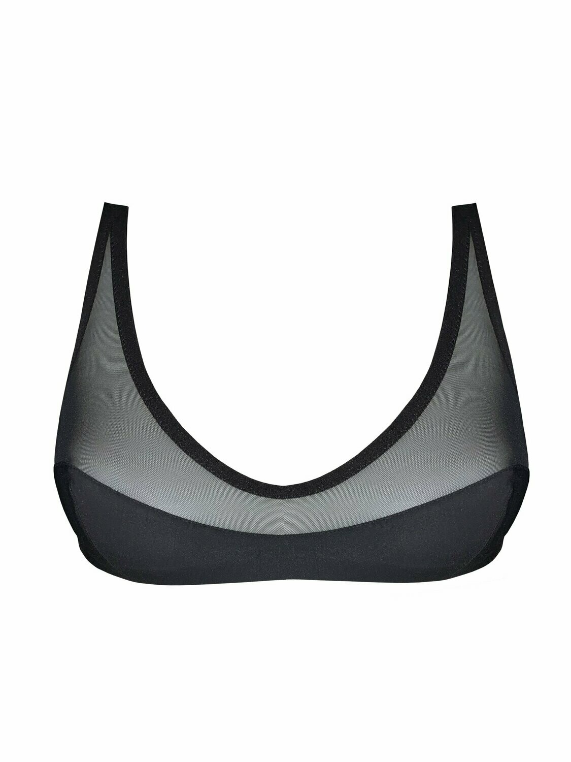 Reggiseno in tulle e microfibra extra life
