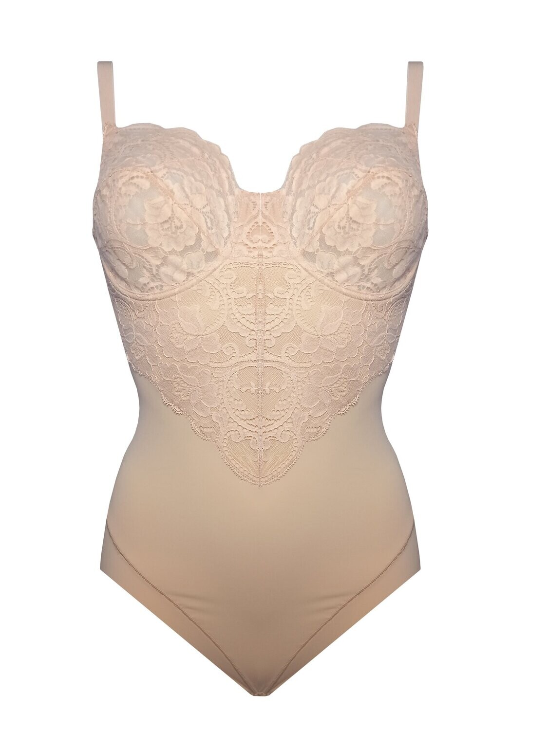 Body con pizzo e ferretto