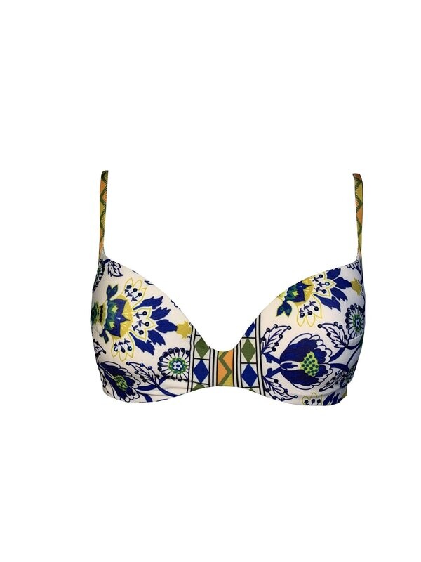 CAPRI - Bikini con coppe + slip con fiocchi